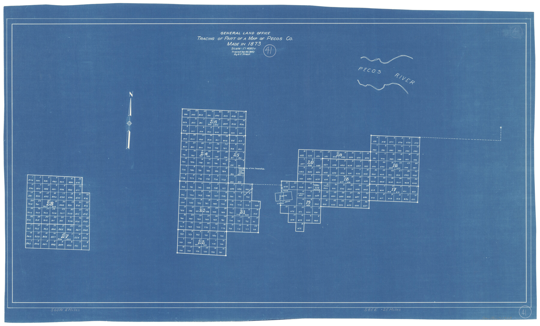 71513, Pecos County Working Sketch 41, General Map Collection