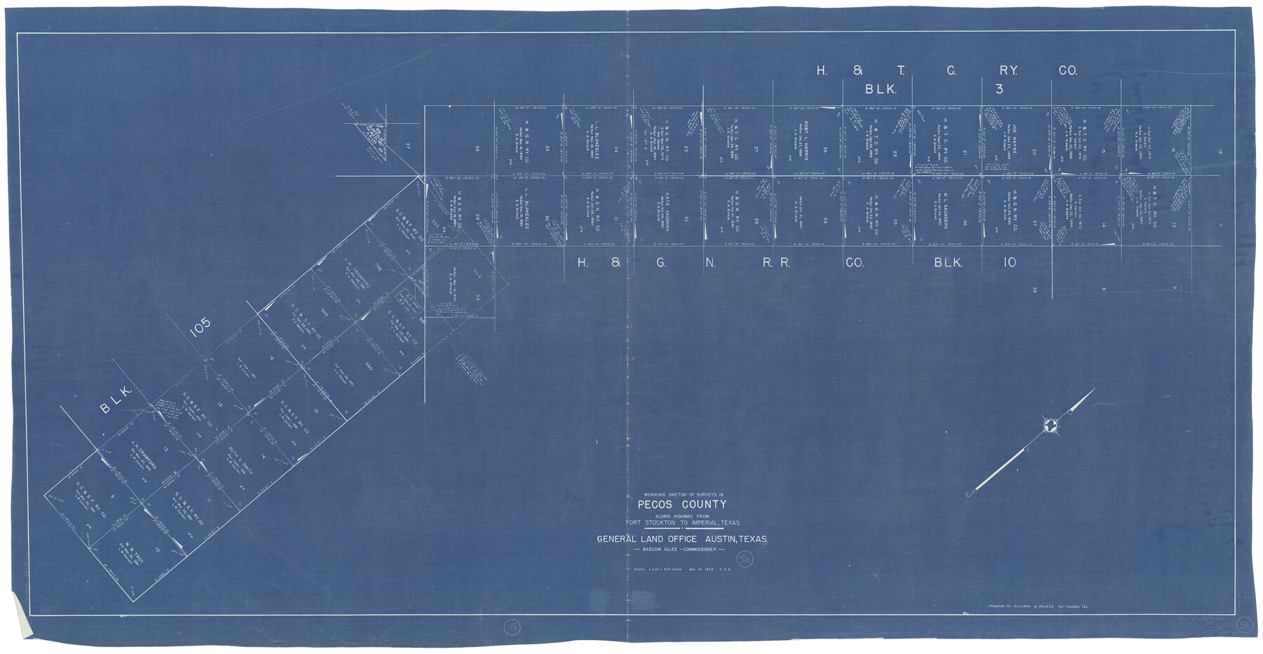 71528, Pecos County Working Sketch 56, General Map Collection