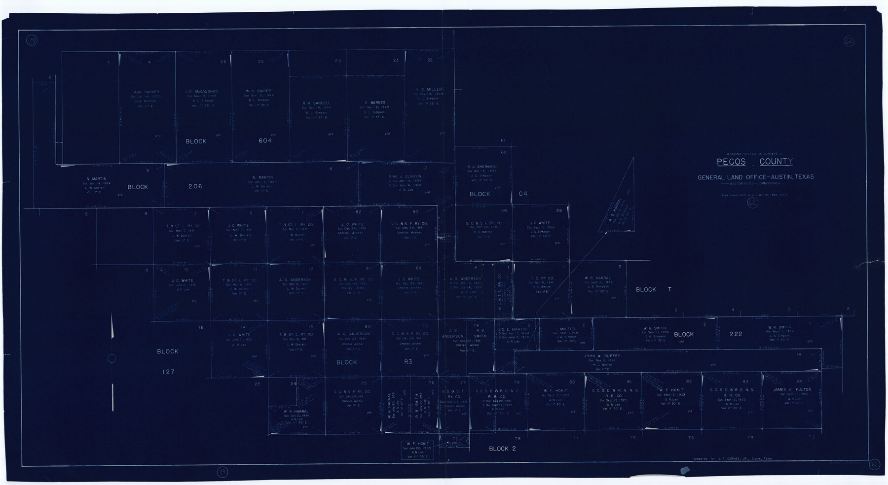 71534, Pecos County Working Sketch 62, General Map Collection