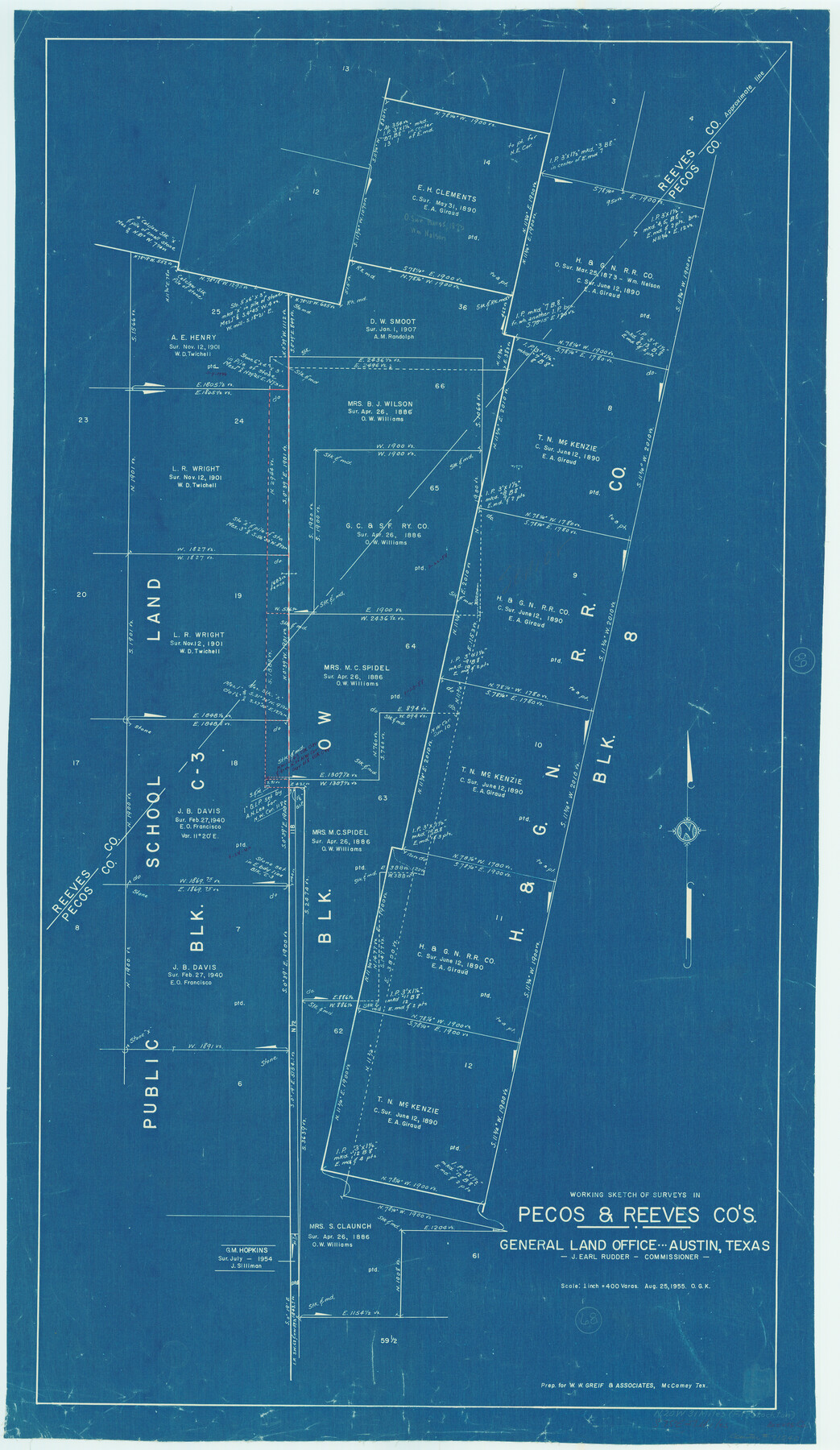 71540, Pecos County Working Sketch 68, General Map Collection