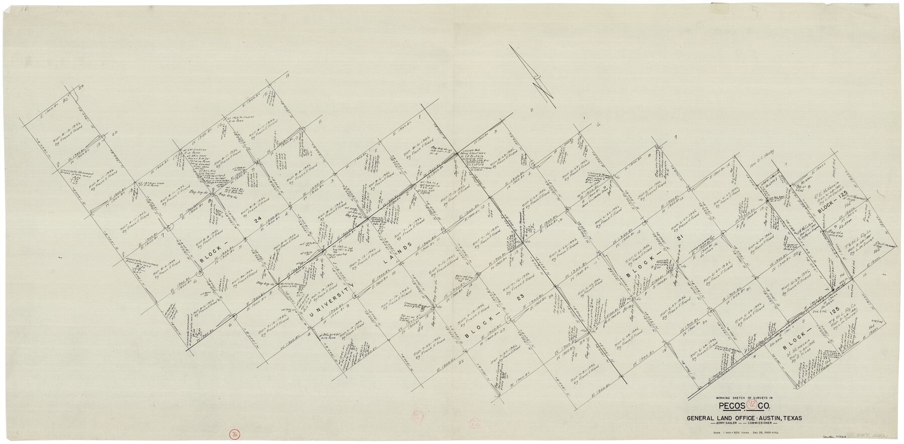 71565, Pecos County Working Sketch 92, General Map Collection
