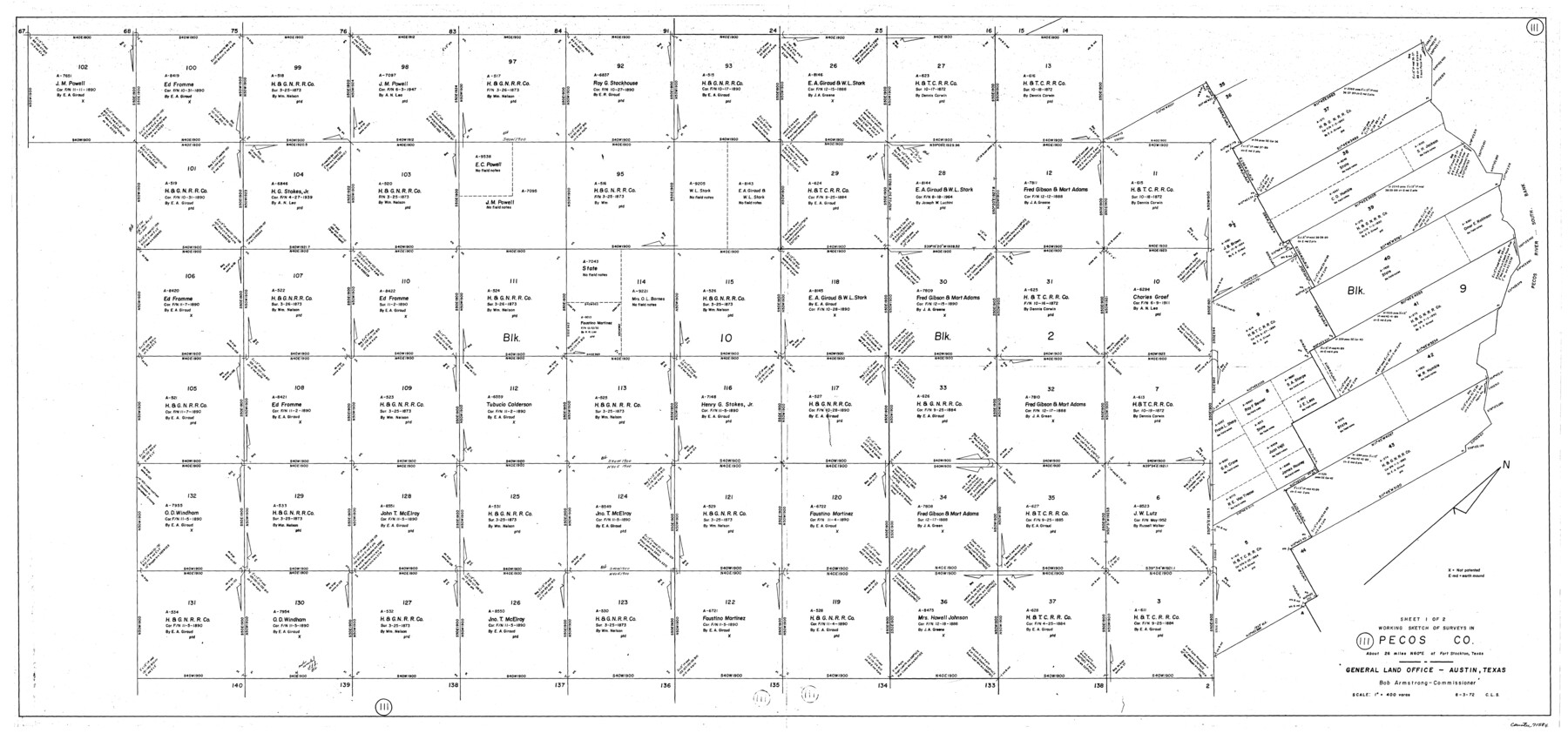 71584, Pecos County Working Sketch 111, General Map Collection