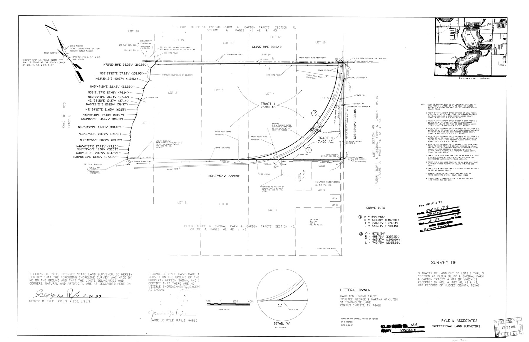 7159, Nueces County Rolled Sketch 124, General Map Collection