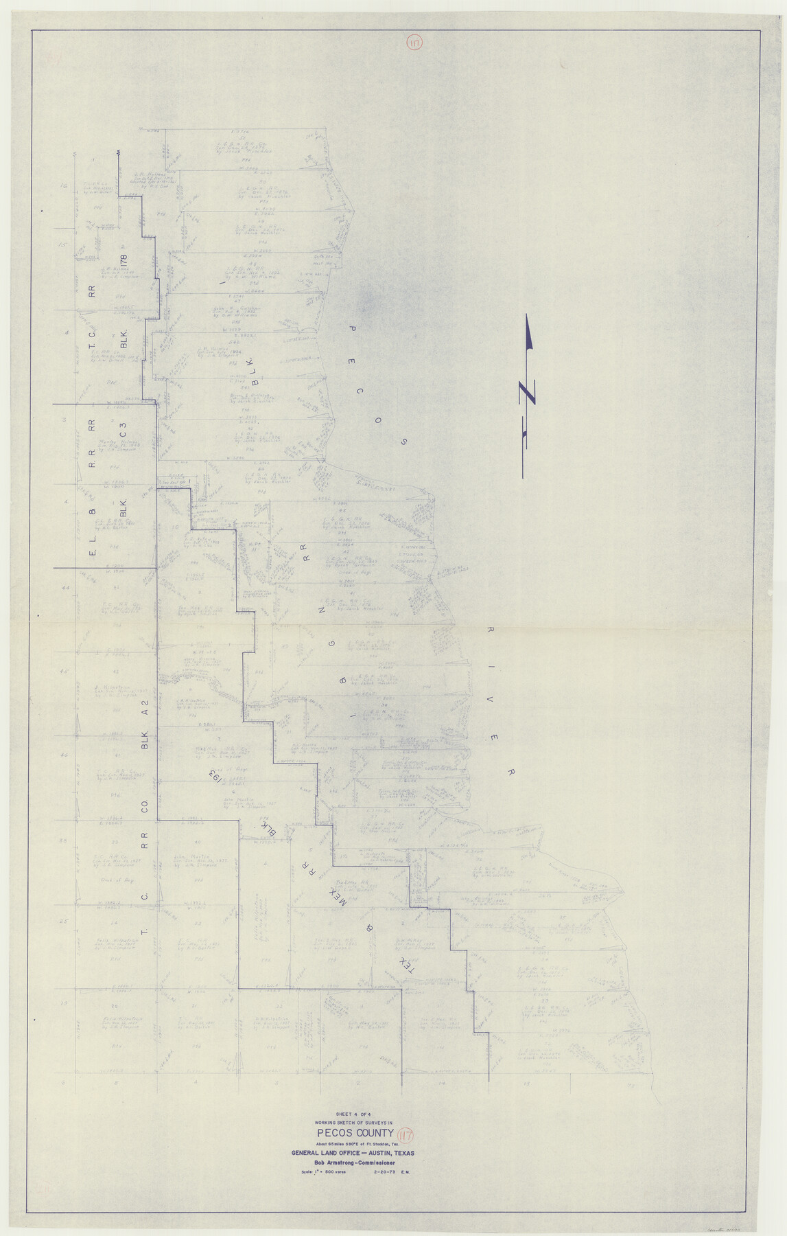 71590, Pecos County Working Sketch 117, General Map Collection