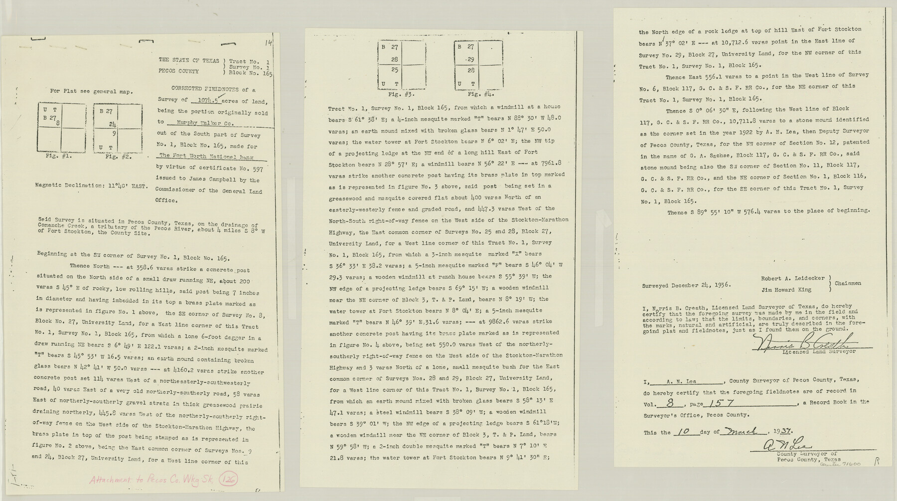 71600, Pecos County Working Sketch 126, General Map Collection