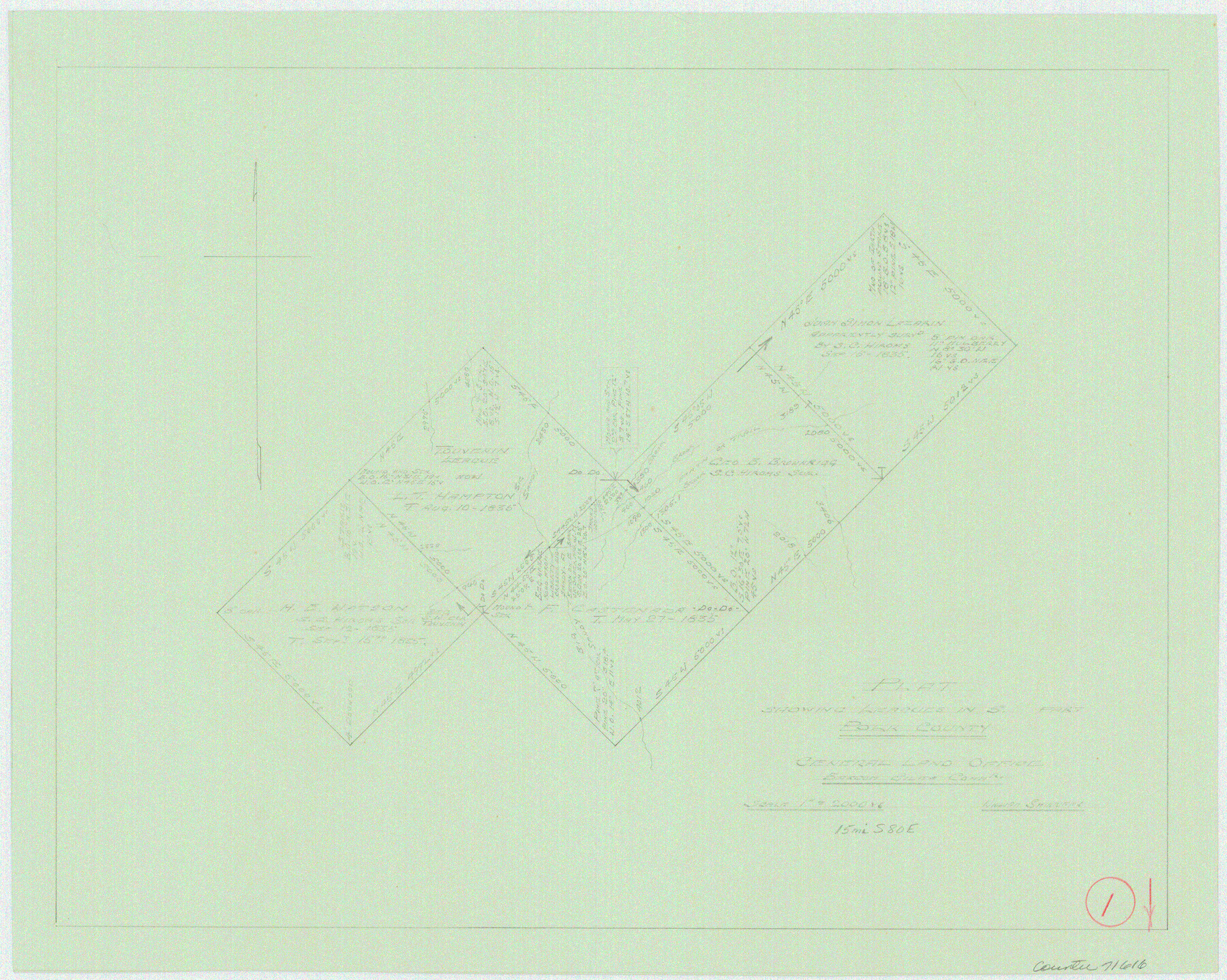 71616, Polk County Working Sketch 1, General Map Collection