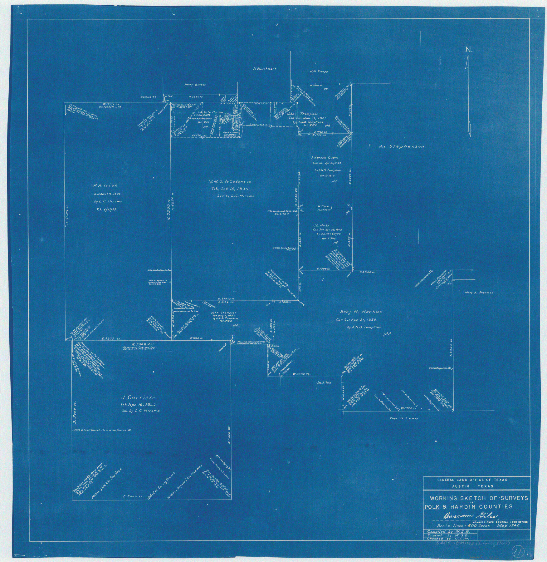 71626, Polk County Working Sketch 11, General Map Collection