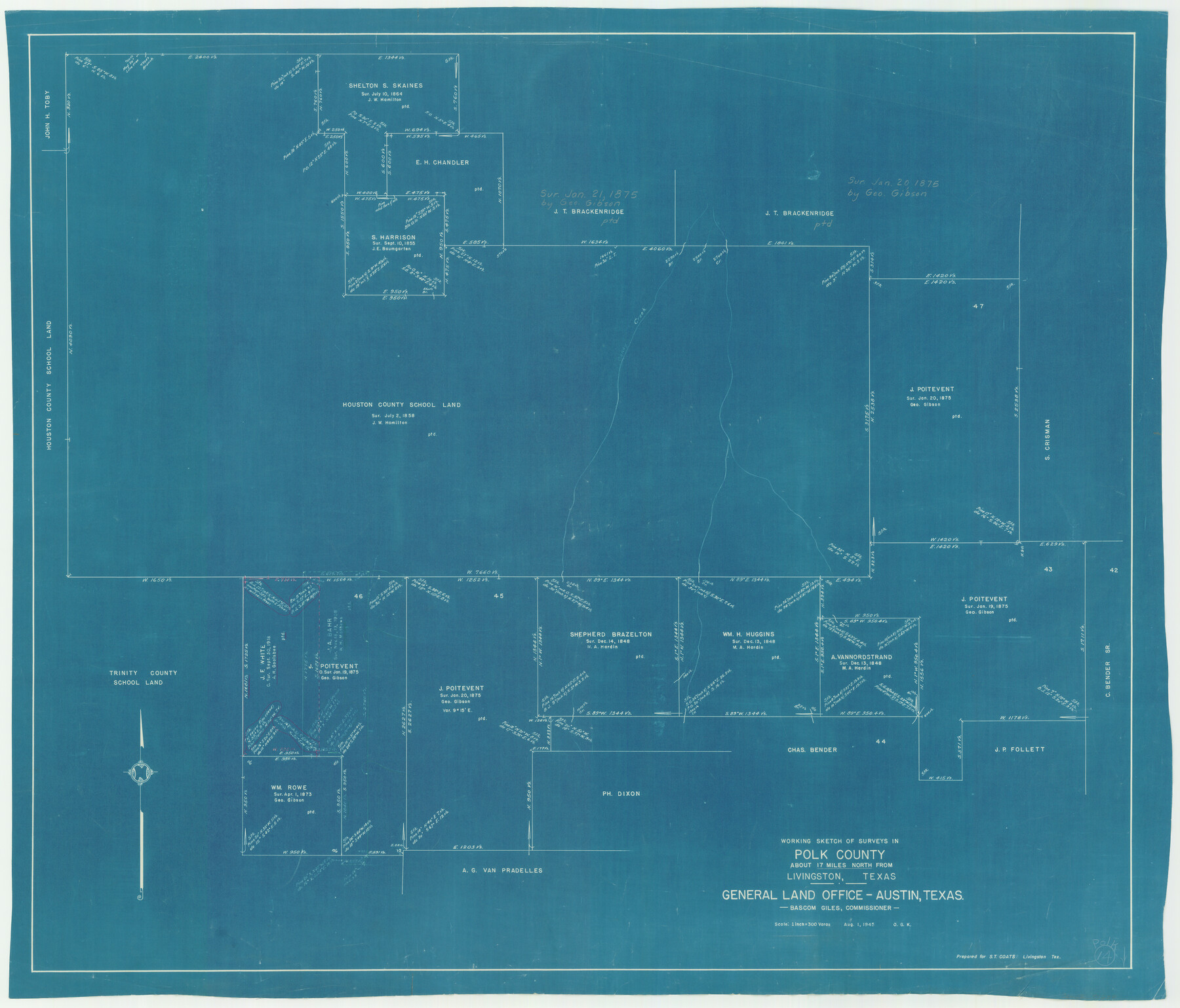 71629, Polk County Working Sketch 14, General Map Collection