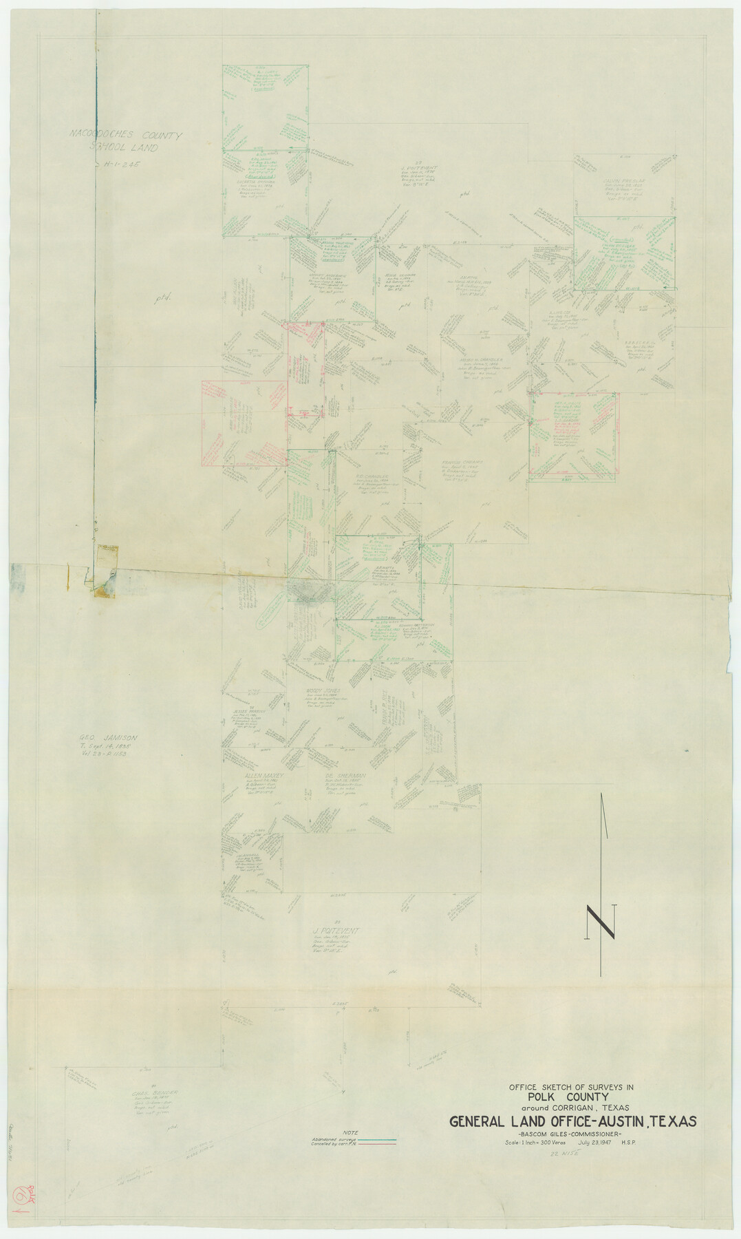 71631, Polk County Working Sketch 16, General Map Collection