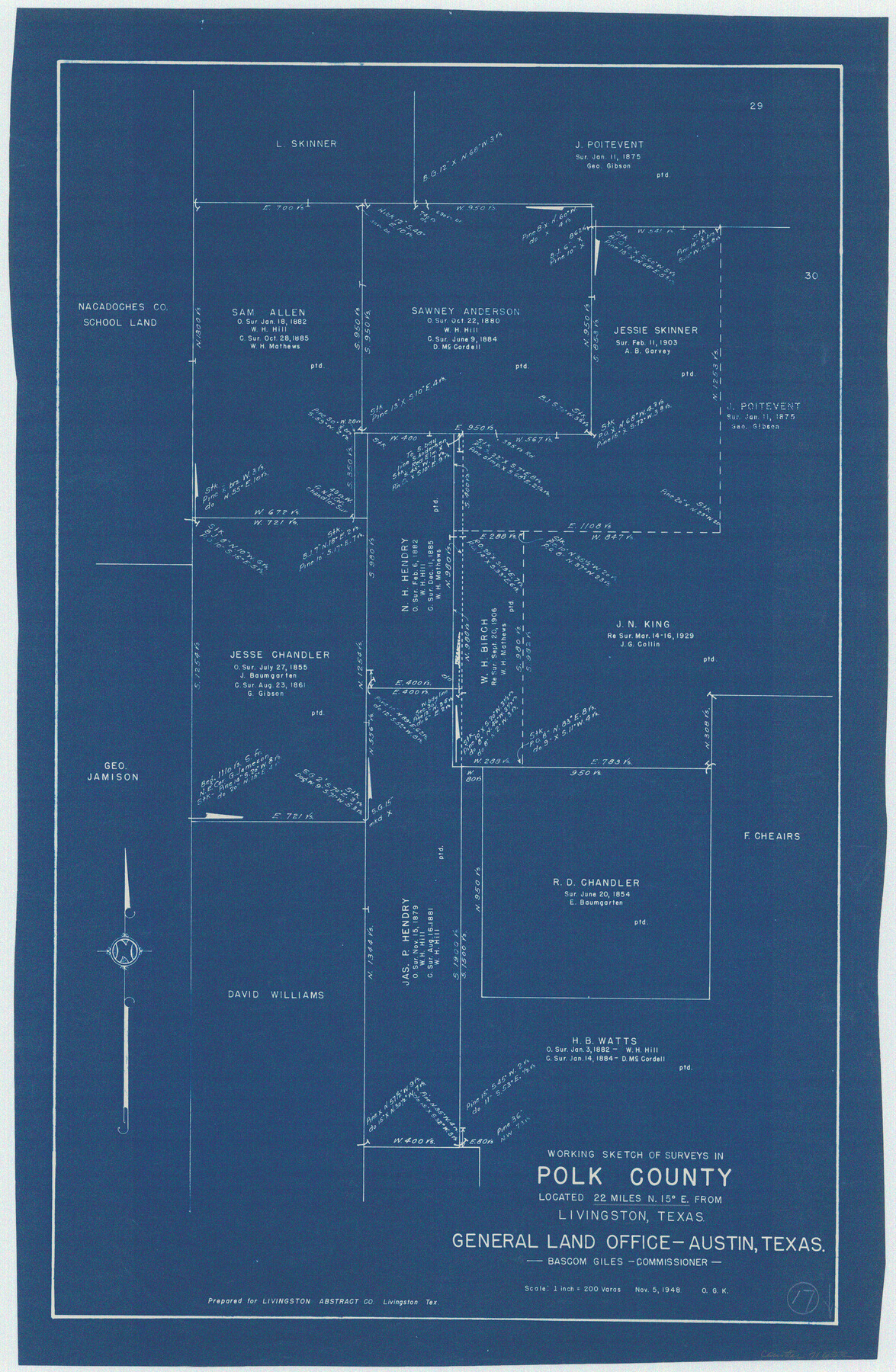 71632, Polk County Working Sketch 17, General Map Collection