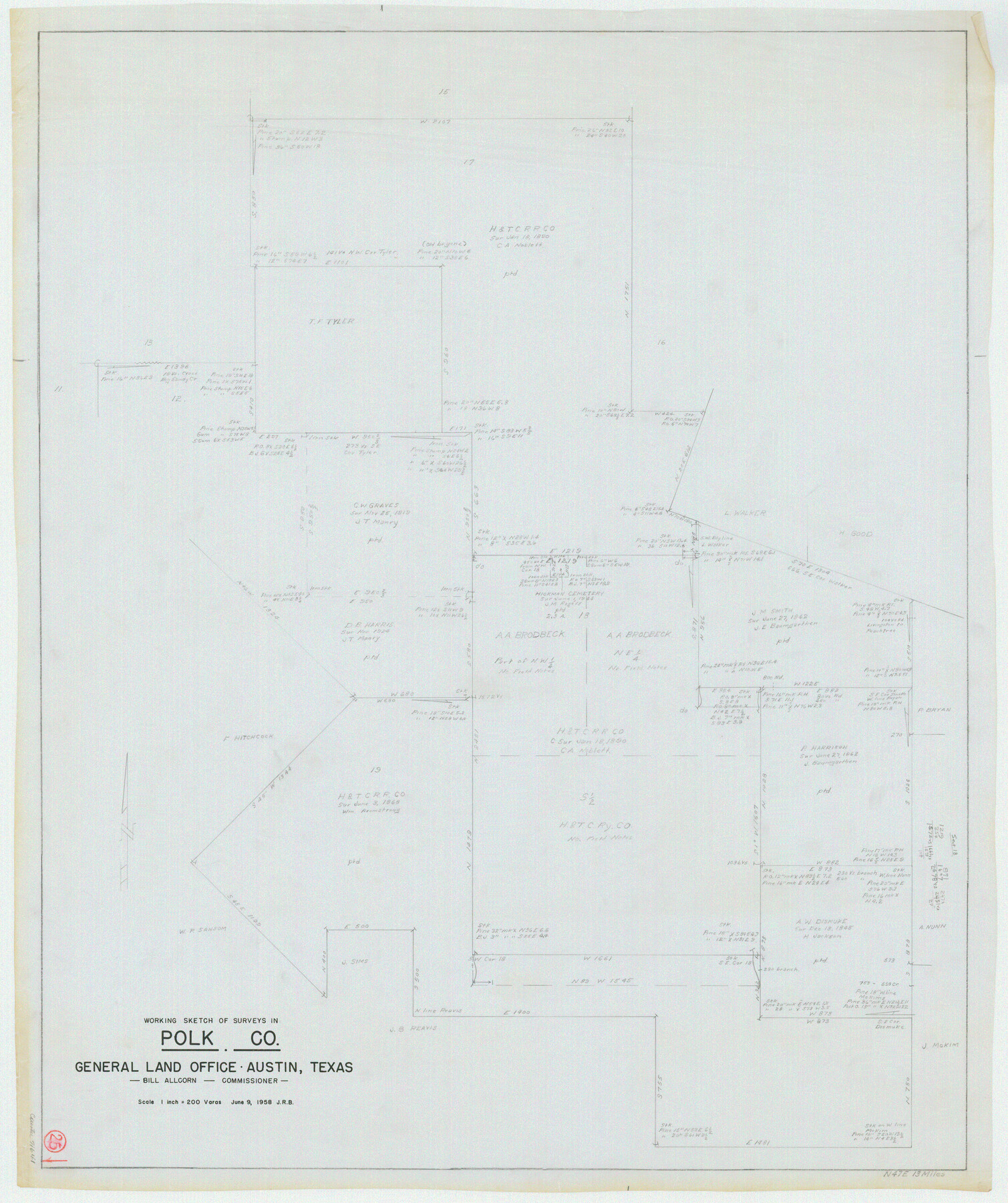 71641, Polk County Working Sketch 25, General Map Collection