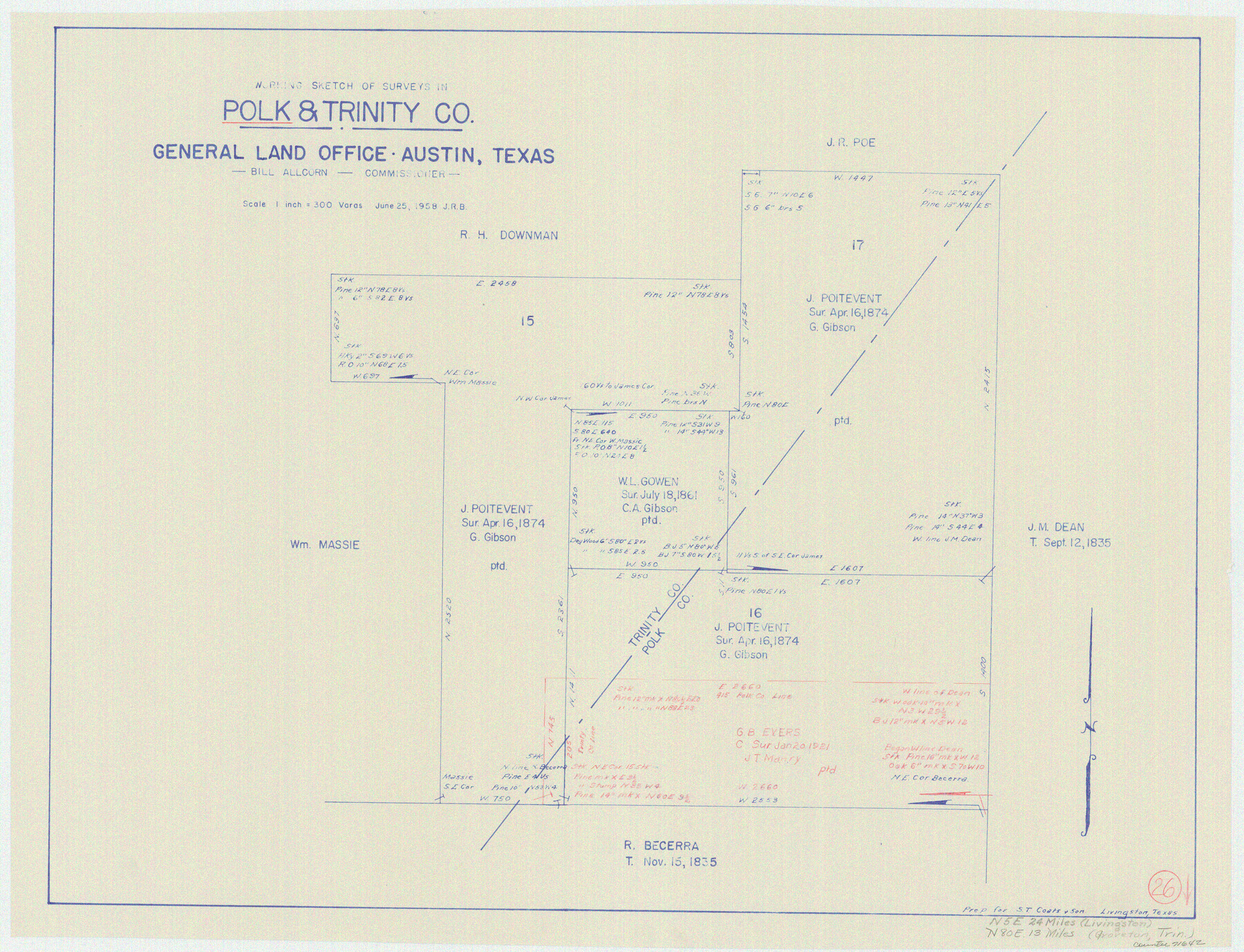 71642, Polk County Working Sketch 26, General Map Collection