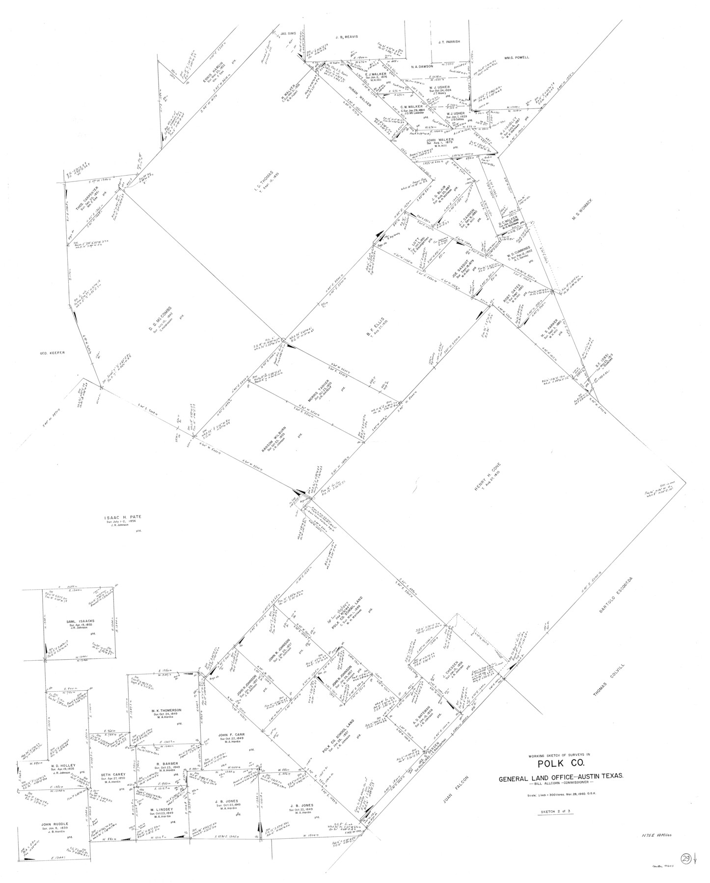 71645, Polk County Working Sketch 29, General Map Collection