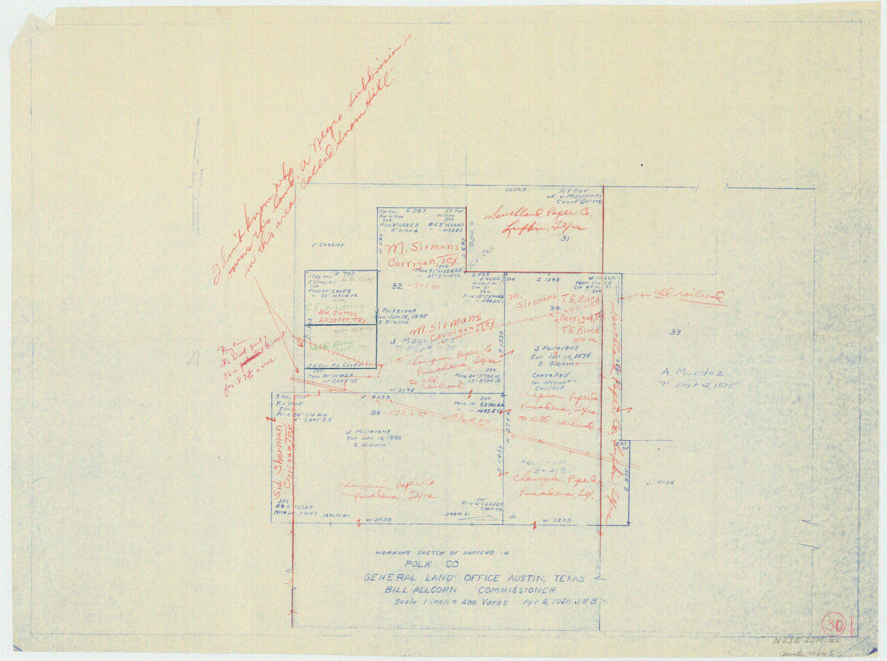 71646, Polk County Working Sketch 30, General Map Collection