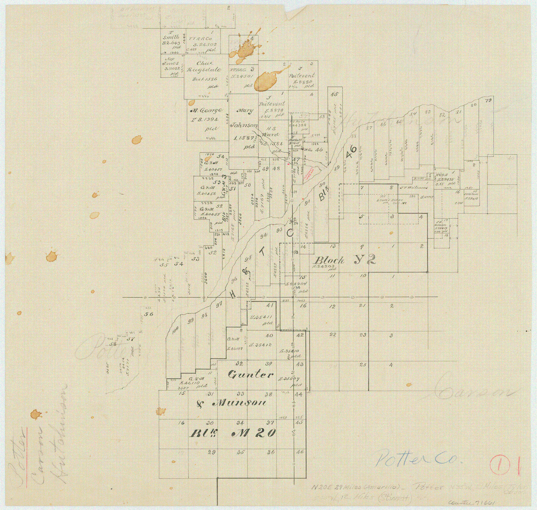 71661, Potter County Working Sketch 1, General Map Collection