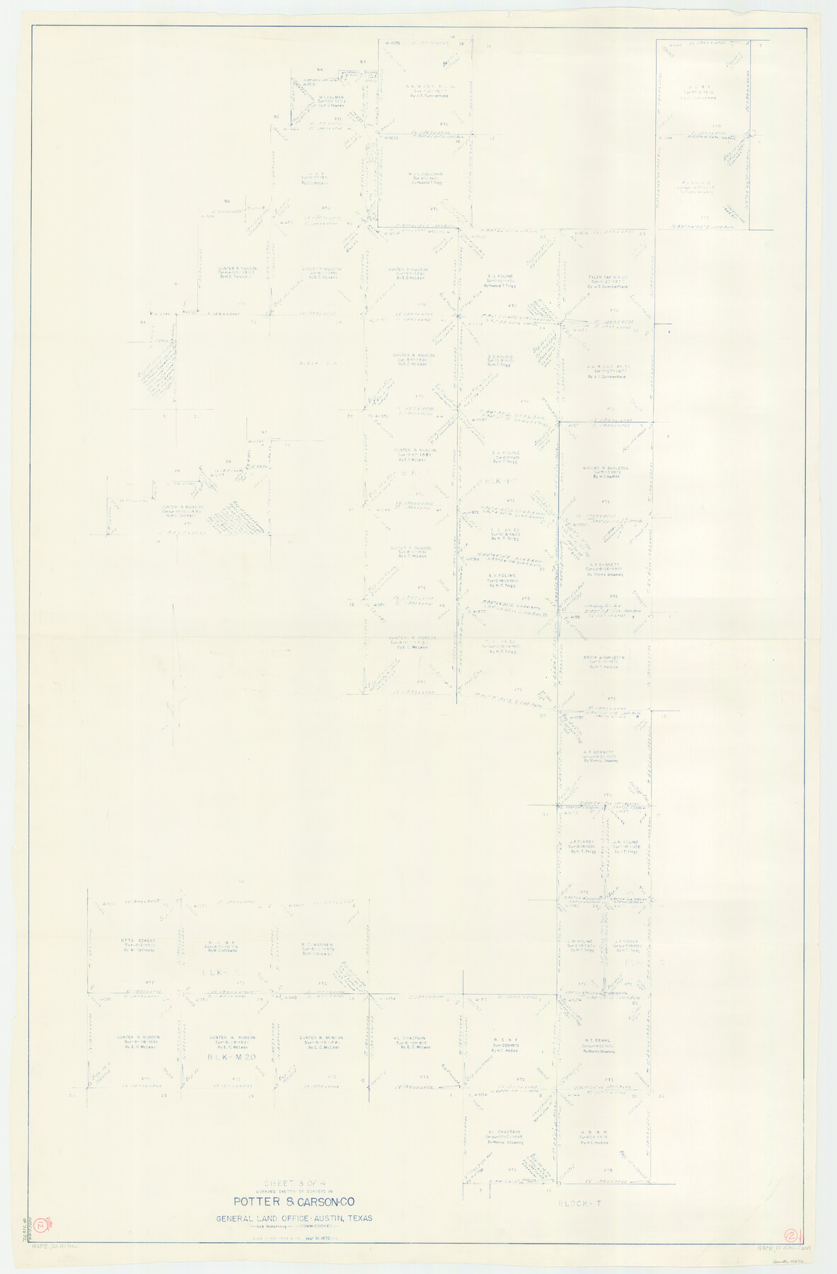 71672, Potter County Working Sketch 12, General Map Collection