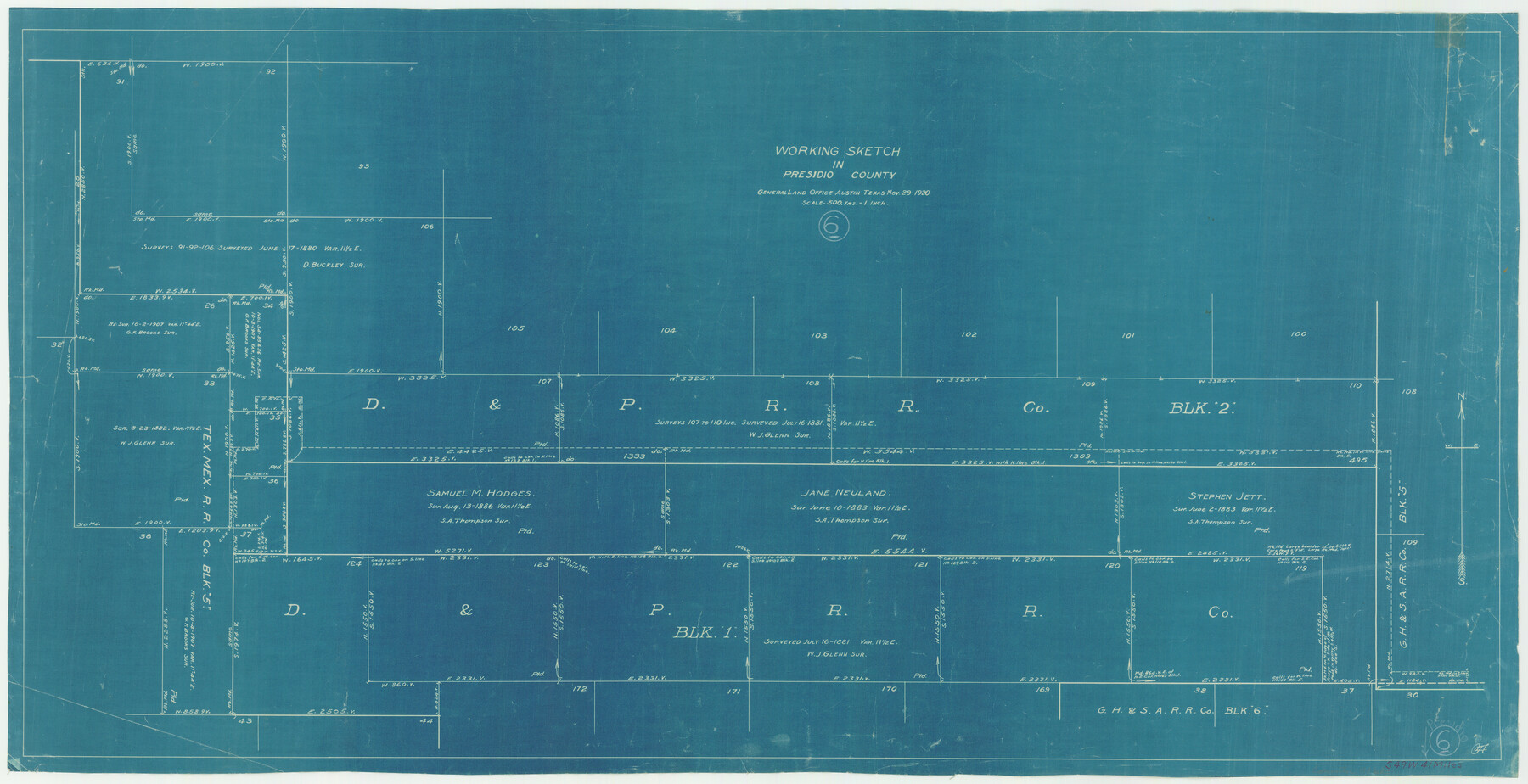 71680, Presidio County Working Sketch 6, General Map Collection