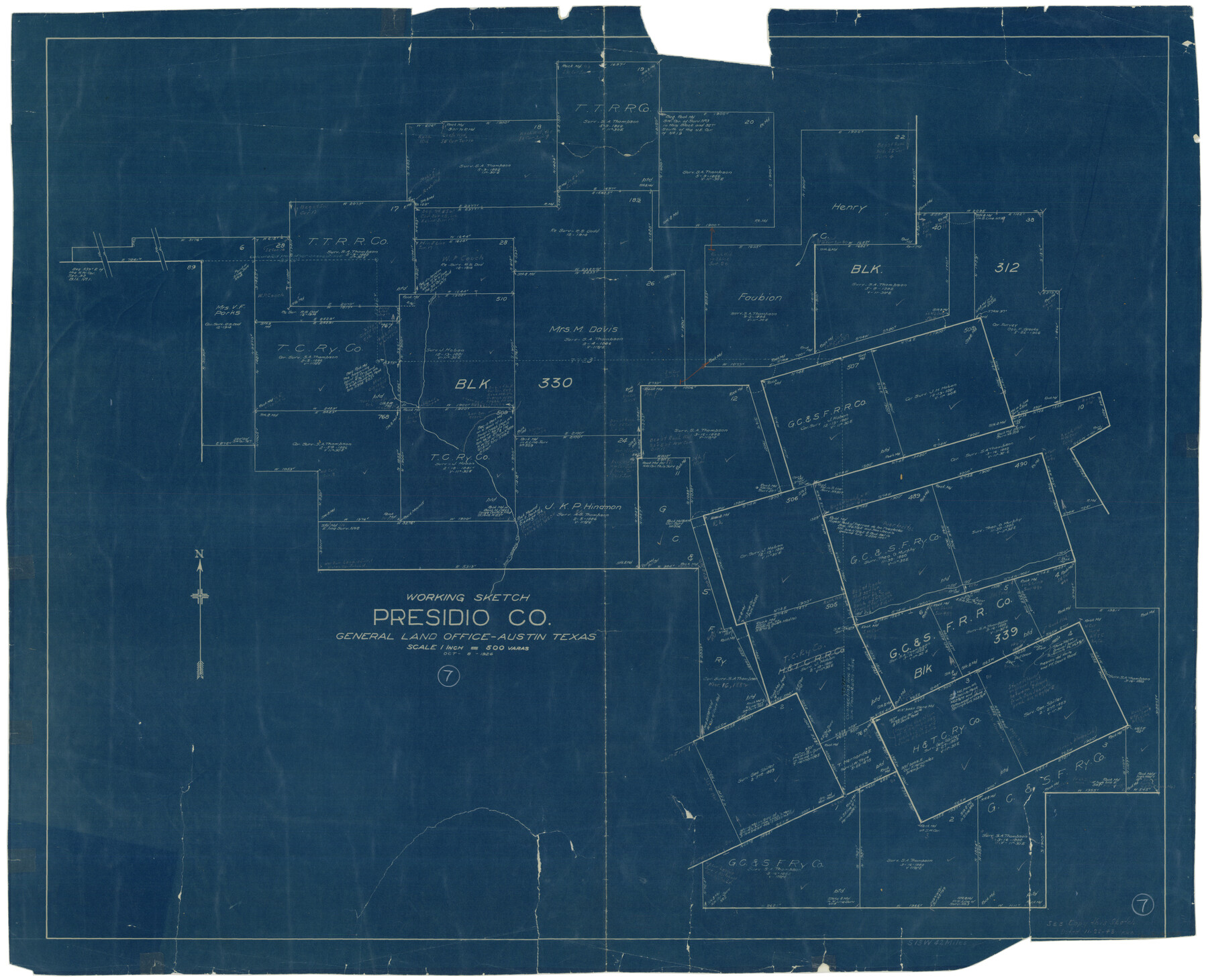 71681, Presidio County Working Sketch 7, General Map Collection
