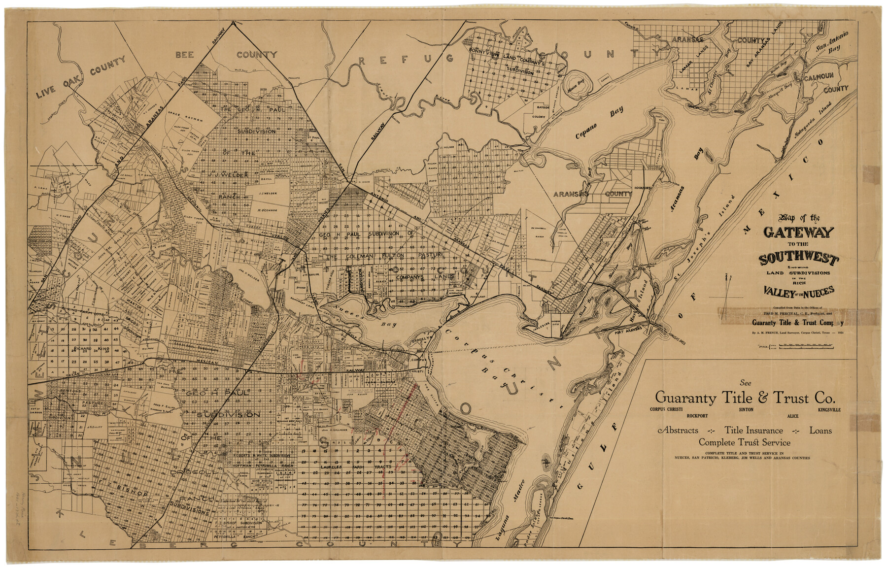 7169, Nueces County Rolled Sketch GT, General Map Collection