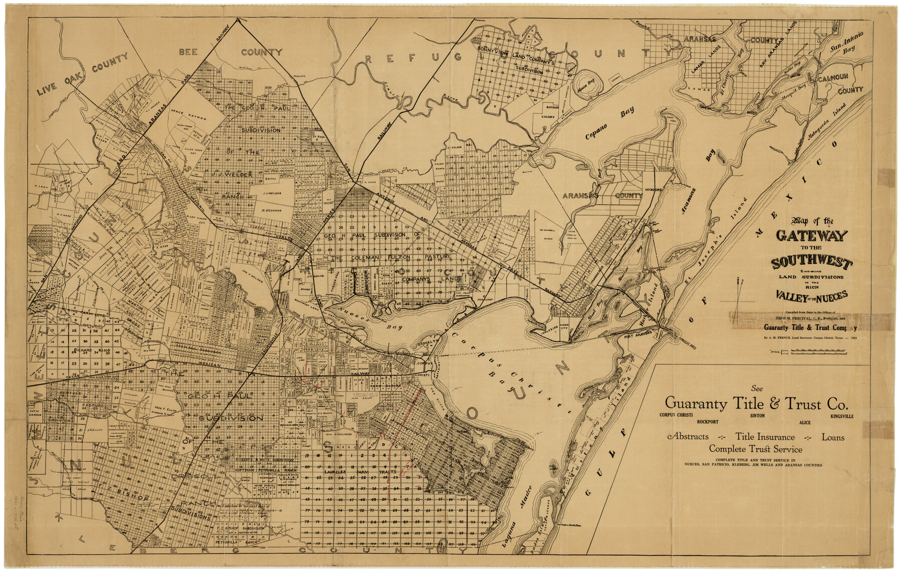 7169, Nueces County Rolled Sketch GT, General Map Collection