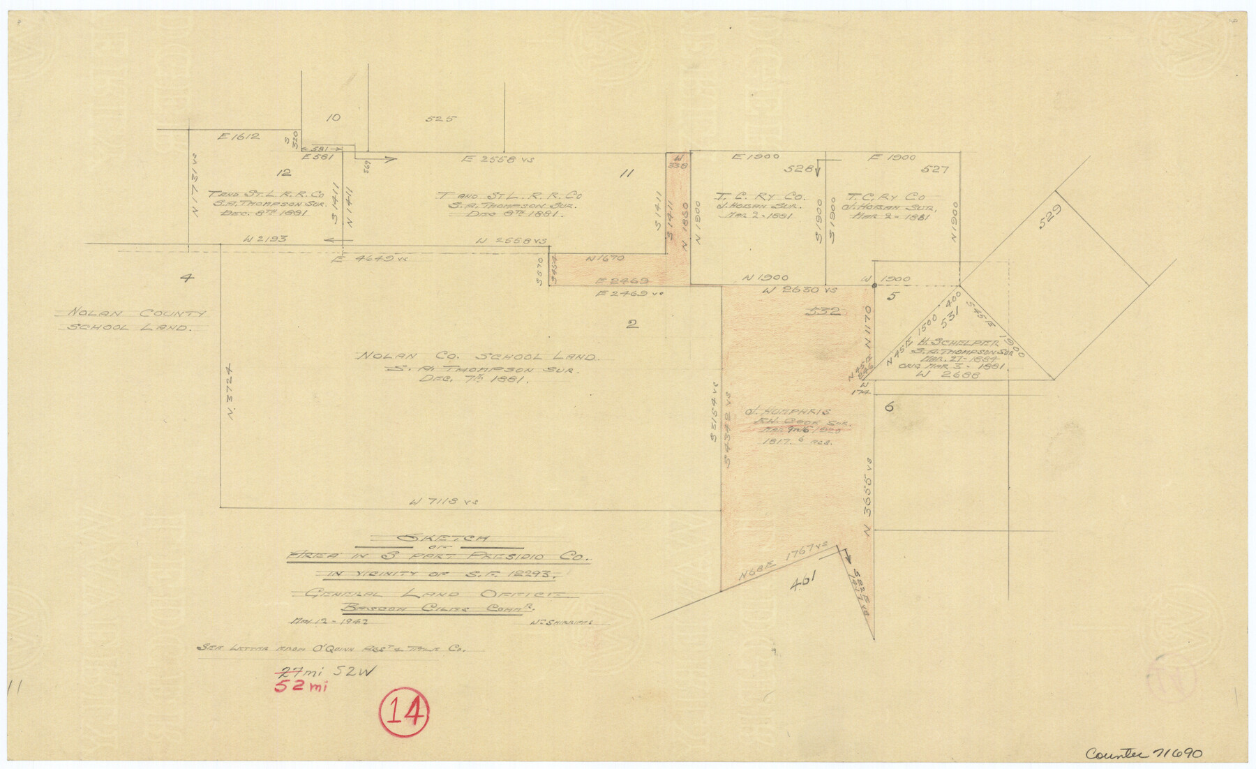 71690, Presidio County Working Sketch 14, General Map Collection