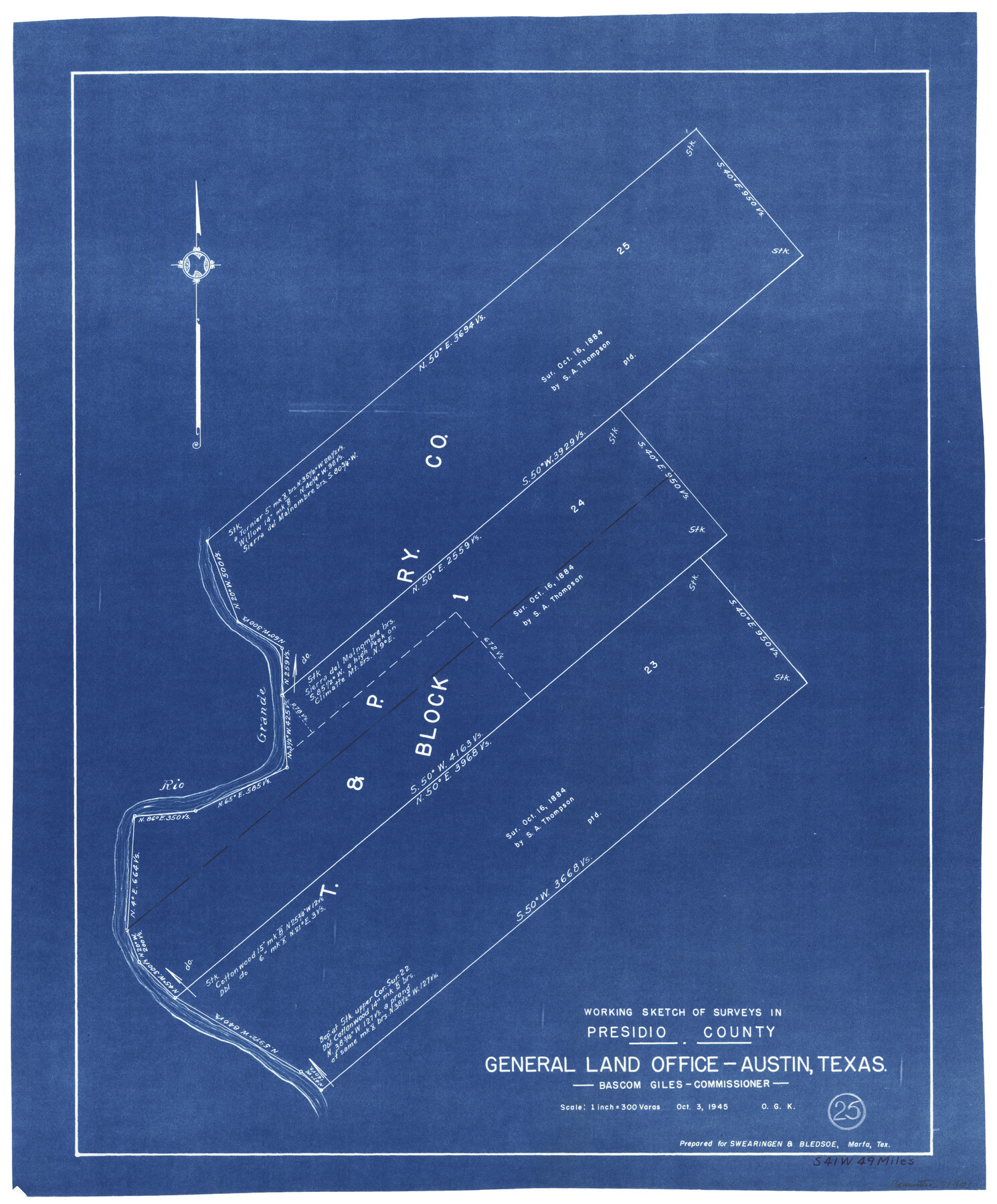 71701, Presidio County Working Sketch 25, General Map Collection
