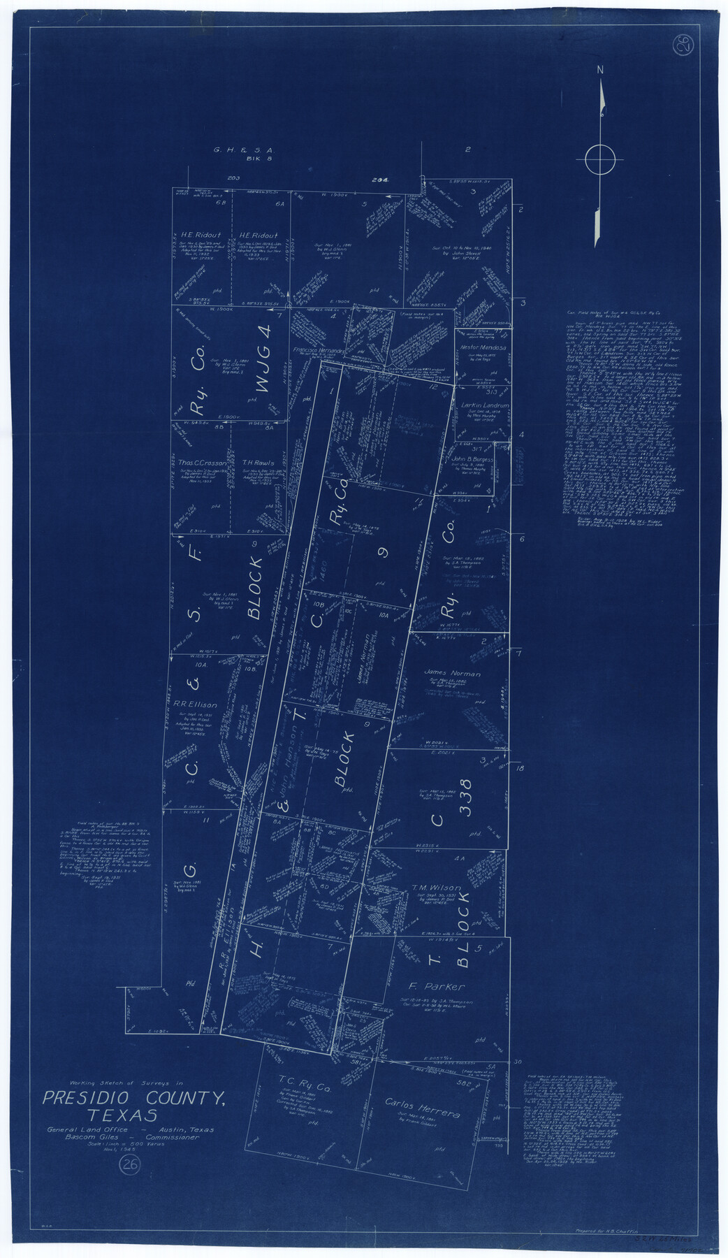 71702, Presidio County Working Sketch 26, General Map Collection