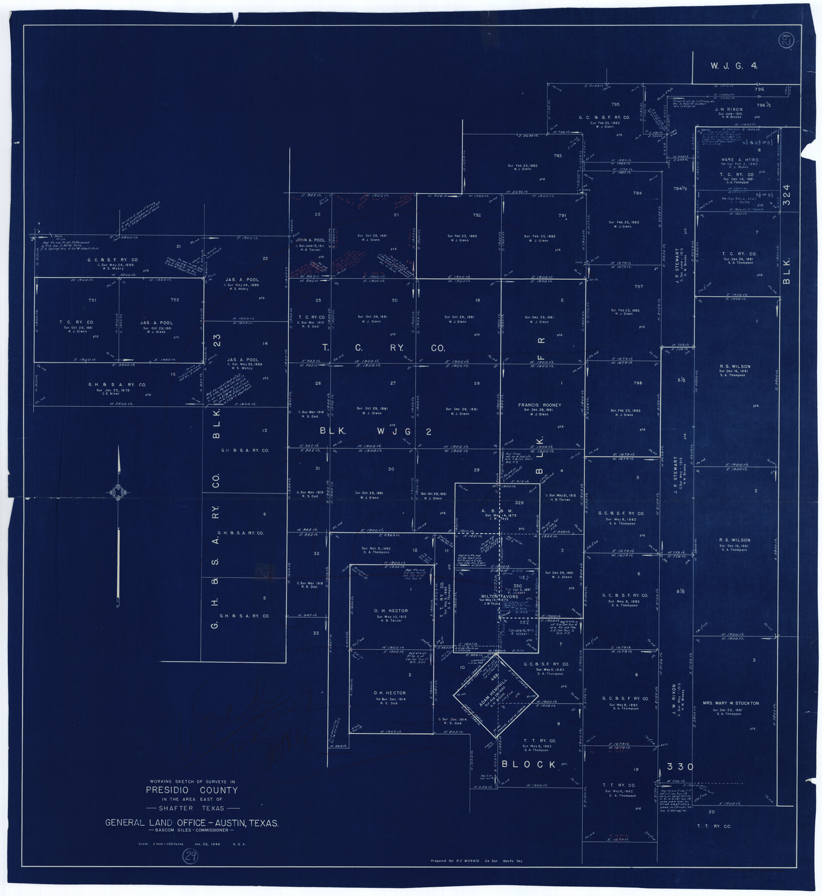 71705, Presidio County Working Sketch 29, General Map Collection