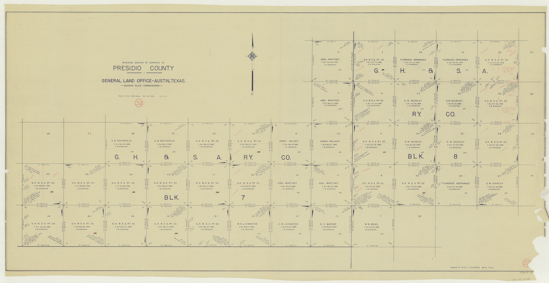 71709, Presidio County Working Sketch 32, General Map Collection