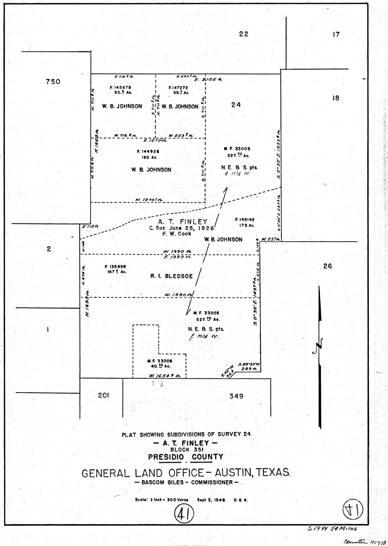 71718, Presidio County Working Sketch 41, General Map Collection