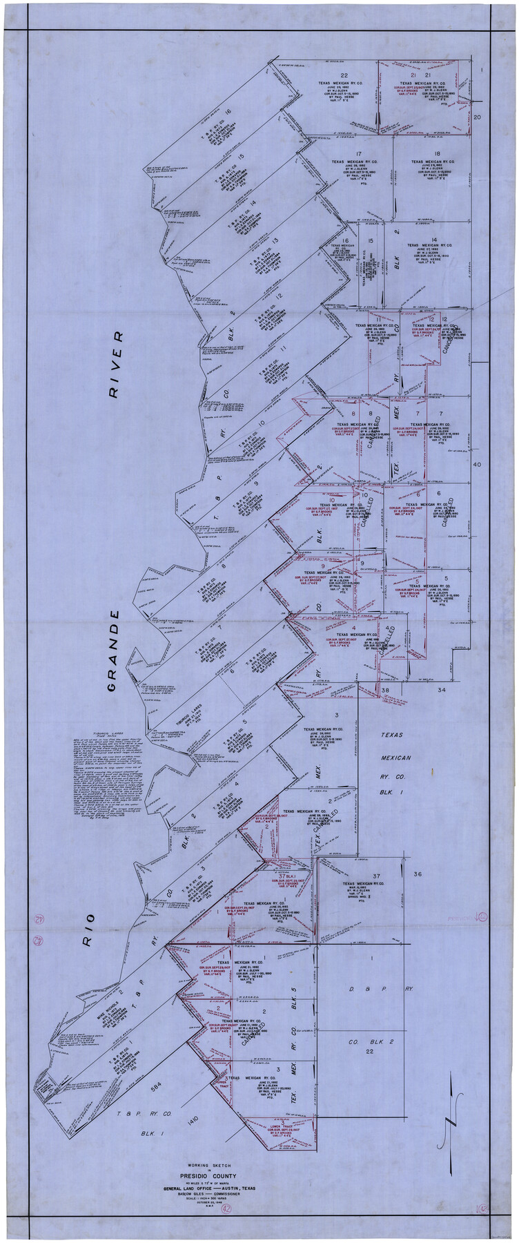 71719, Presidio County Working Sketch 42, General Map Collection
