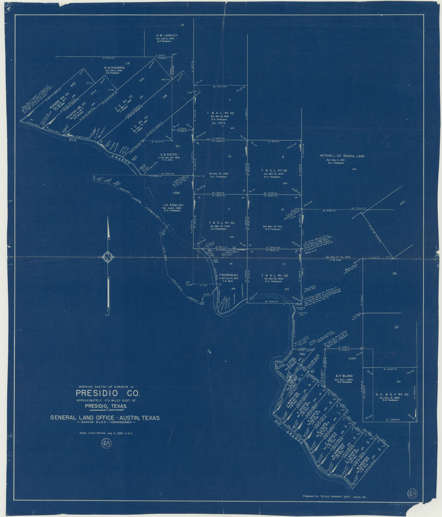 71725, Presidio County Working Sketch 48, General Map Collection