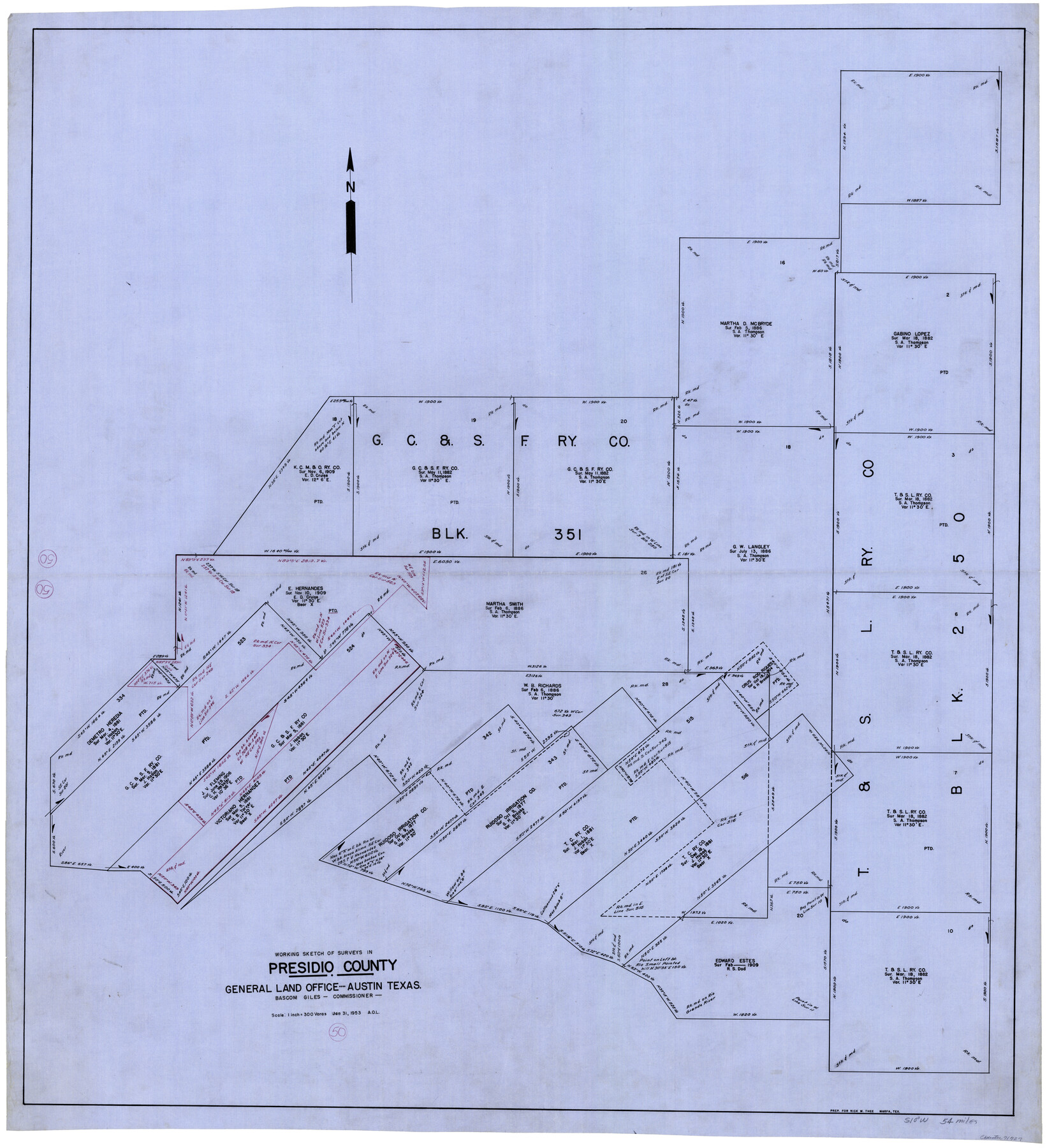 71727, Presidio County Working Sketch 50, General Map Collection
