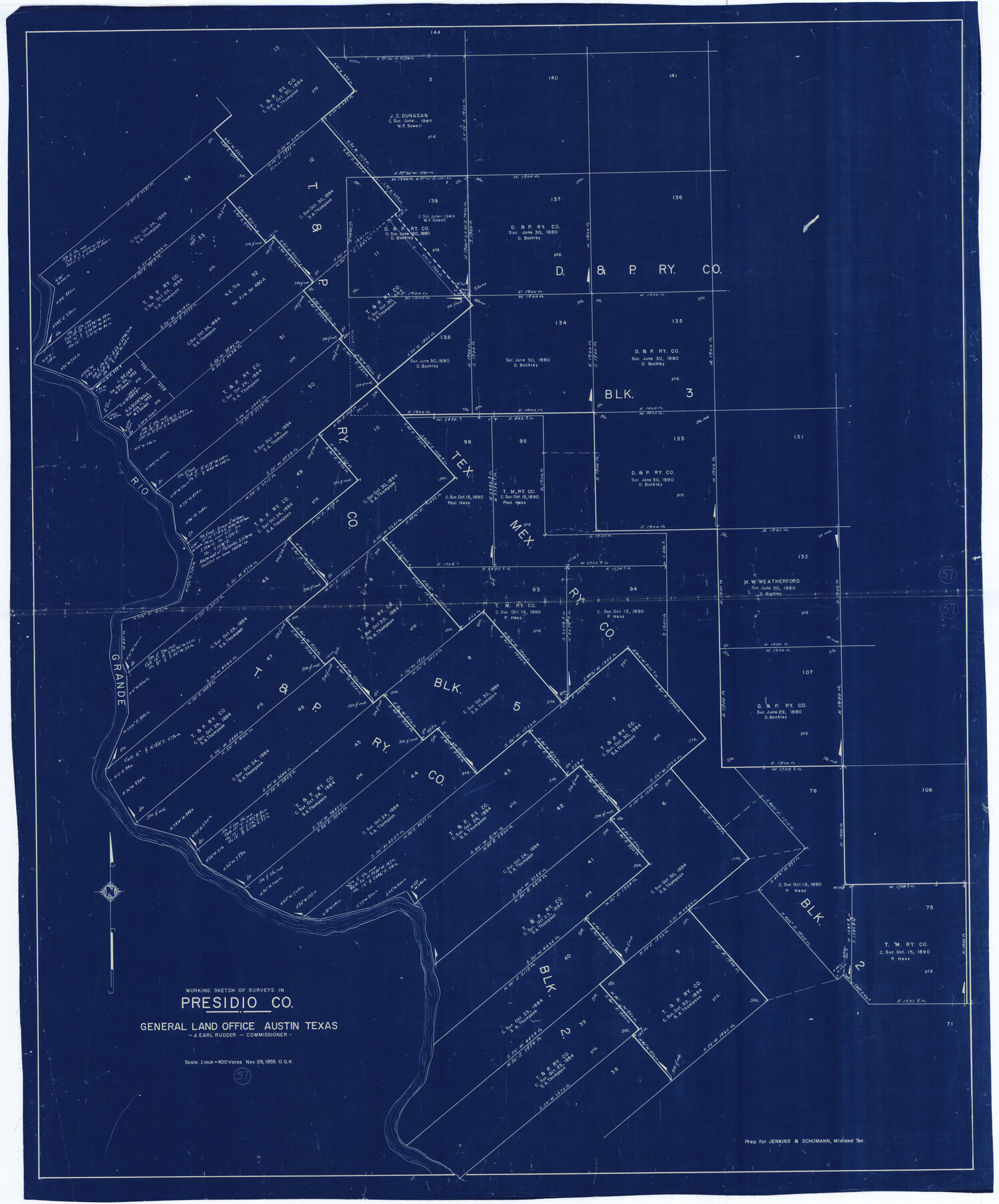 71734, Presidio County Working Sketch 57, General Map Collection