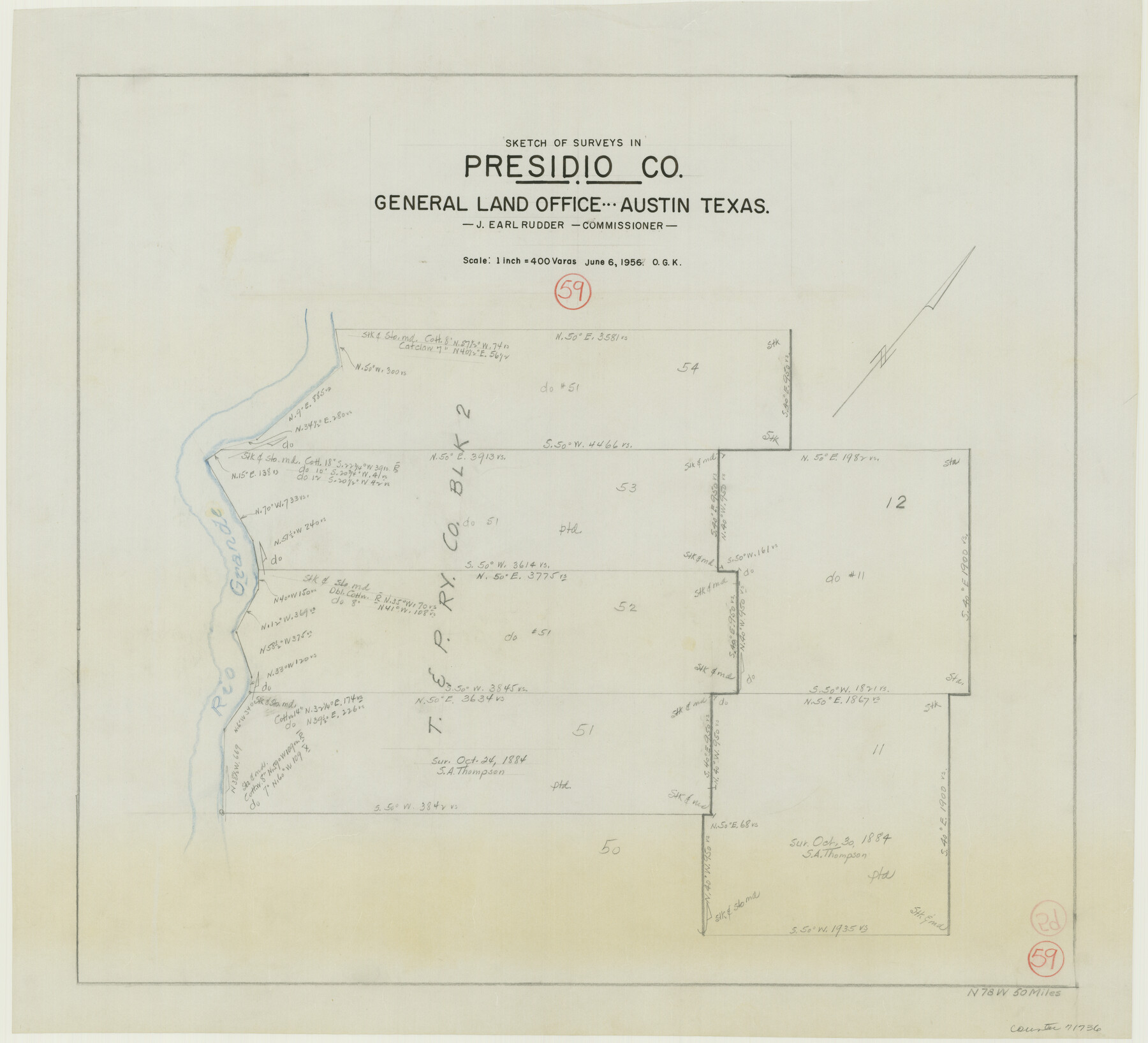 71736, Presidio County Working Sketch 59, General Map Collection
