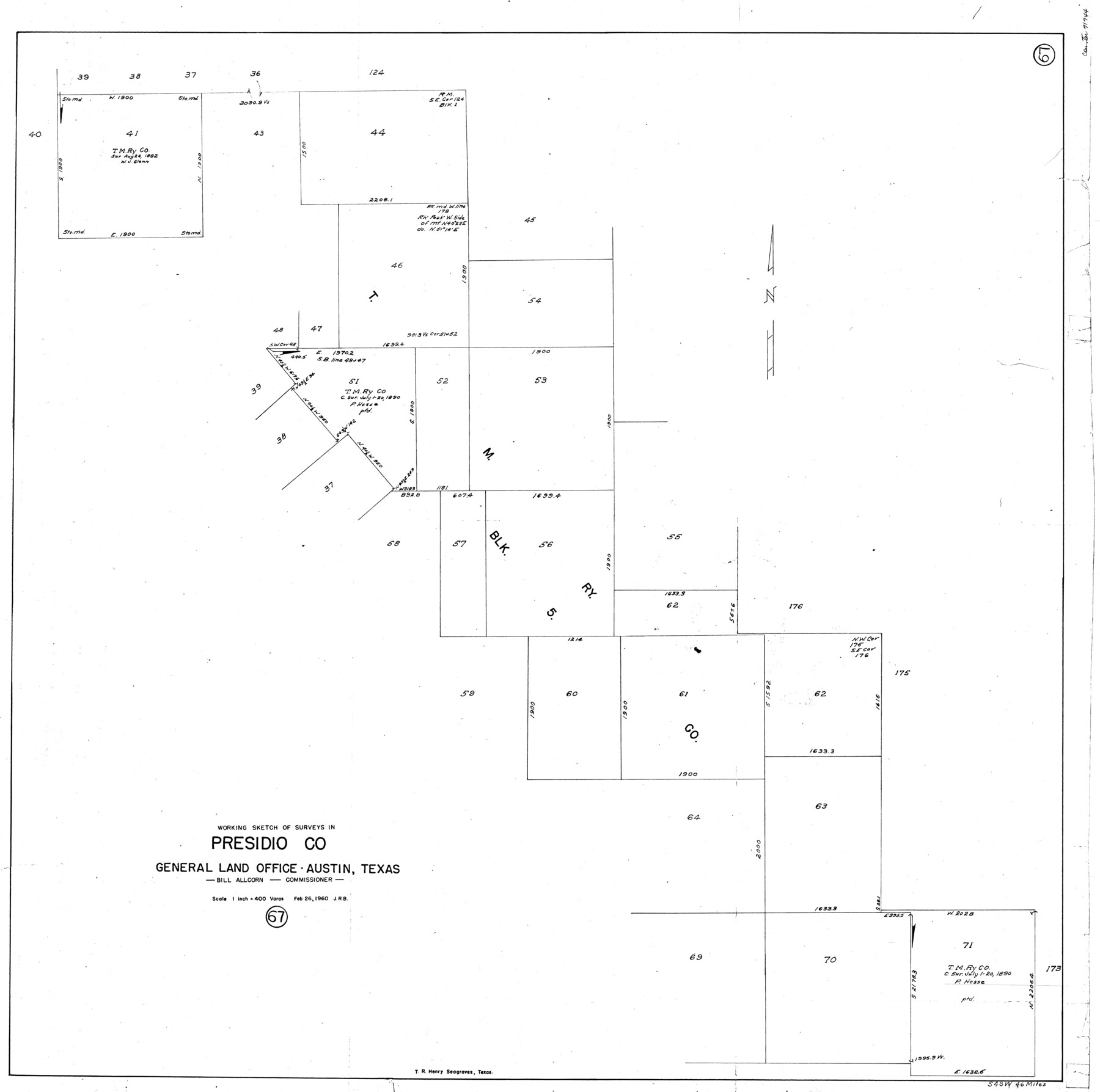 71744, Presidio County Working Sketch 67, General Map Collection