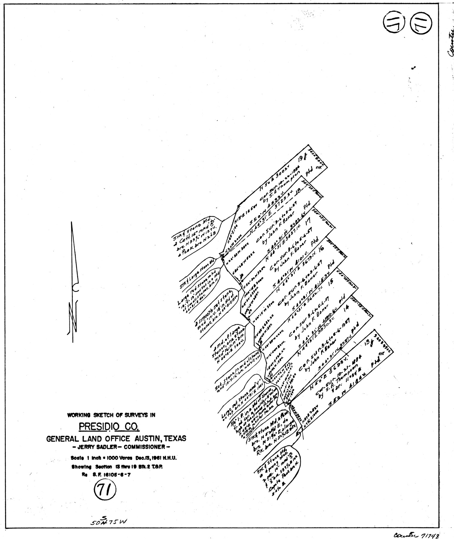 71748, Presidio County Working Sketch 71, General Map Collection