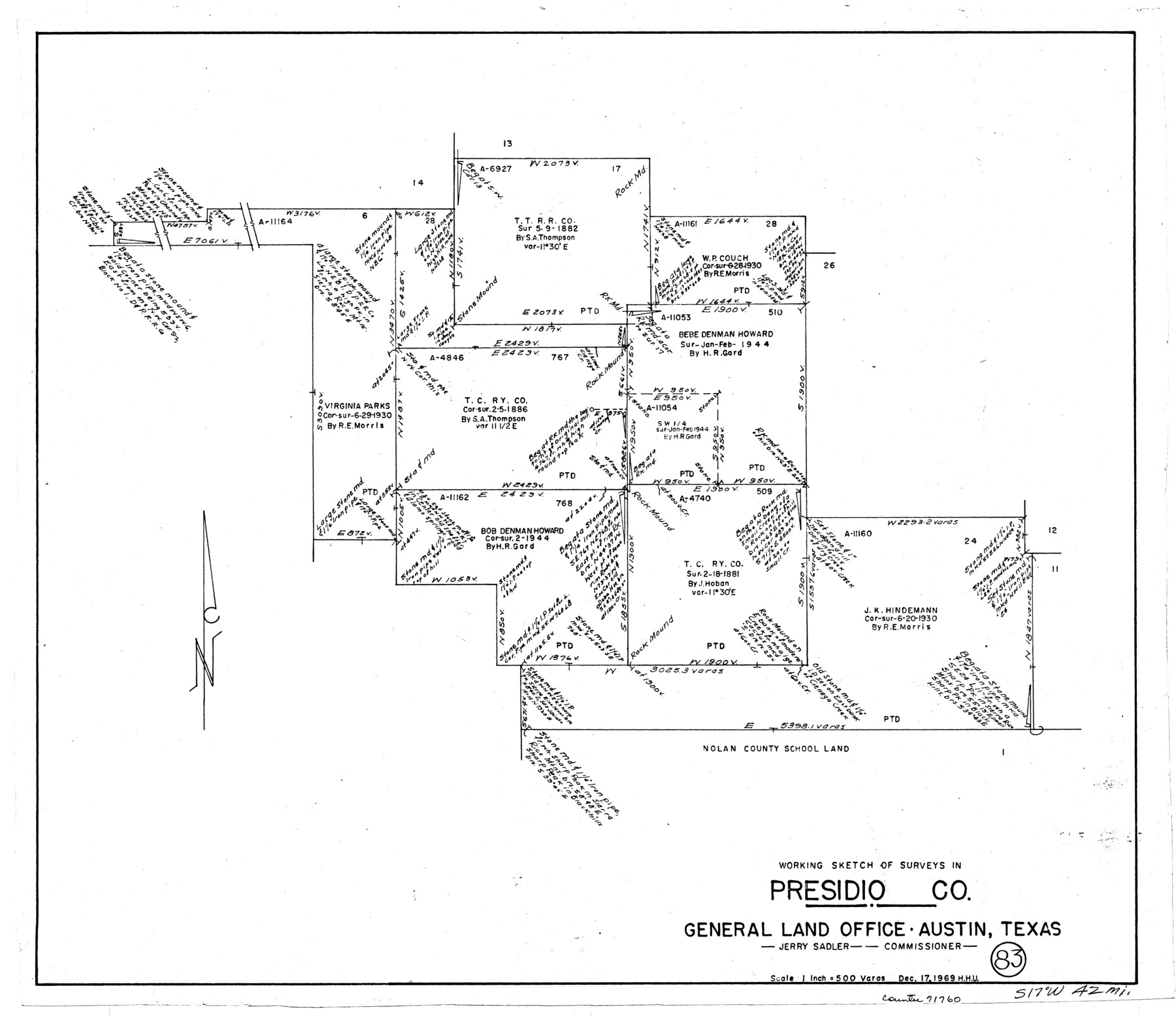 71760, Presidio County Working Sketch 83, General Map Collection