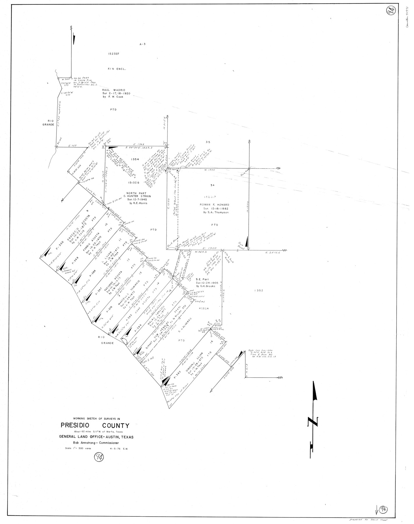 71771, Presidio County Working Sketch 94, General Map Collection