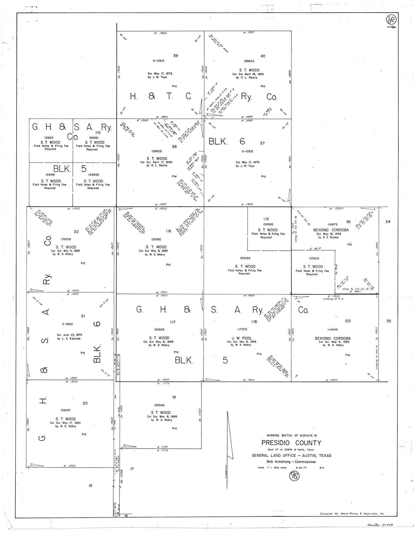 71773, Presidio County Working Sketch 96, General Map Collection