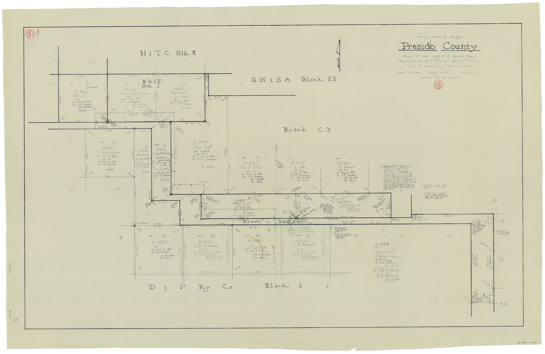 71793, Presidio County Working Sketch 116, General Map Collection
