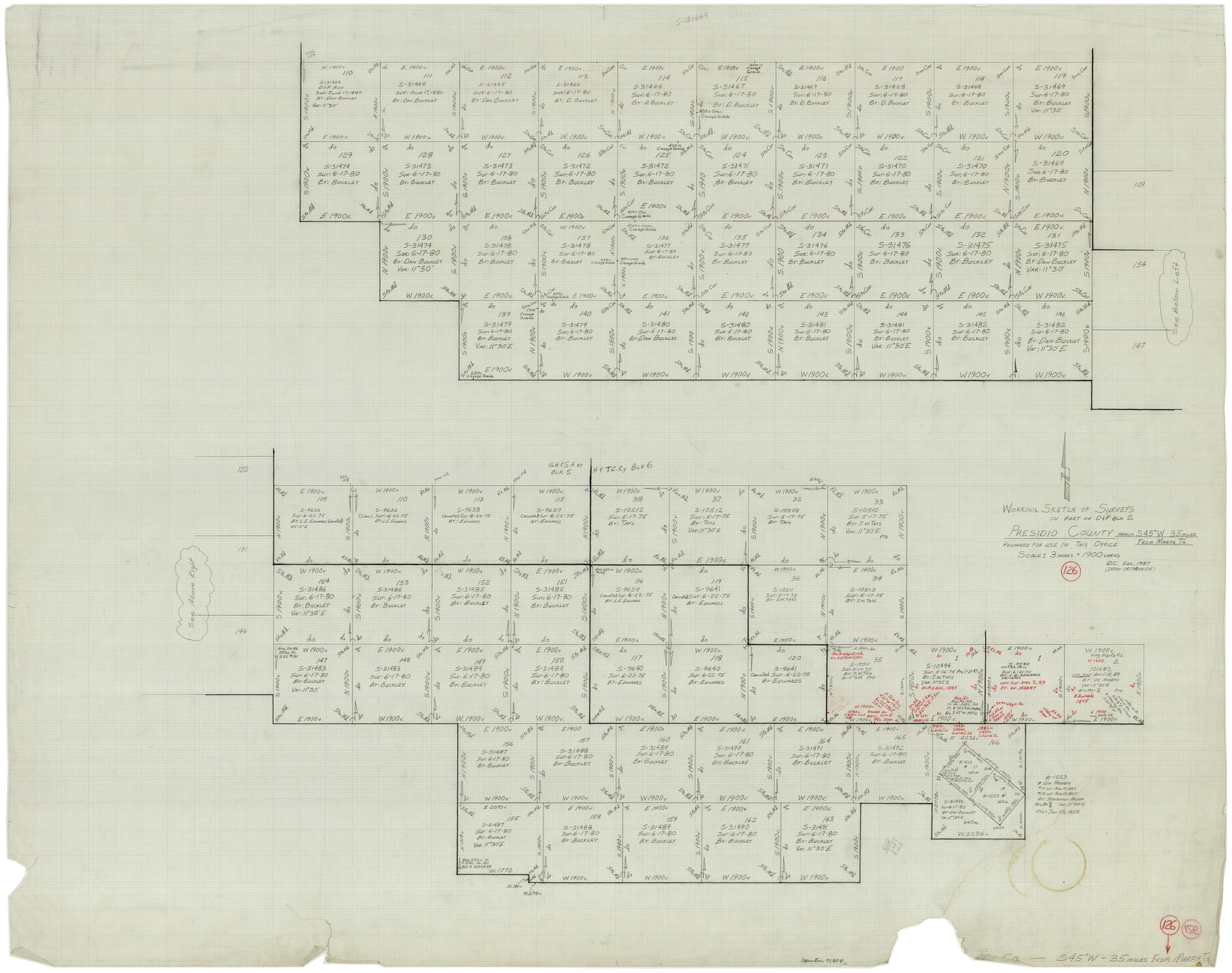 71804, Presidio County Working Sketch 126, General Map Collection
