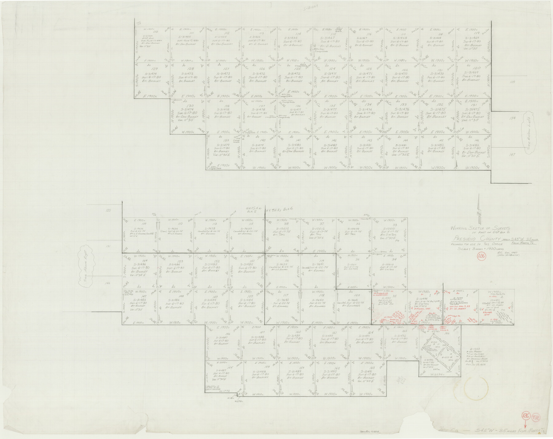 71804, Presidio County Working Sketch 126, General Map Collection