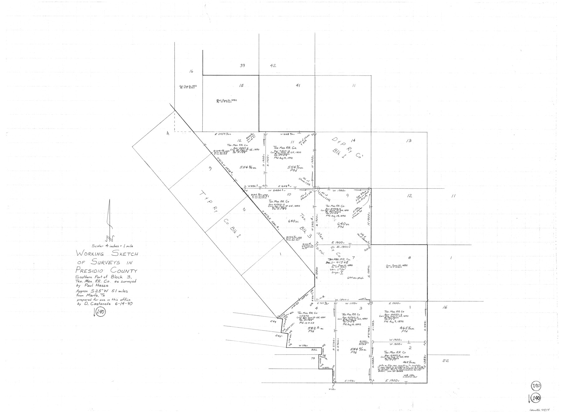 71818, Presidio County Working Sketch 140, General Map Collection