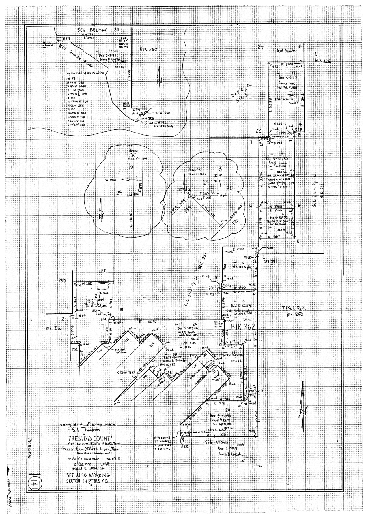 71819, Presidio County Working Sketch 141, General Map Collection