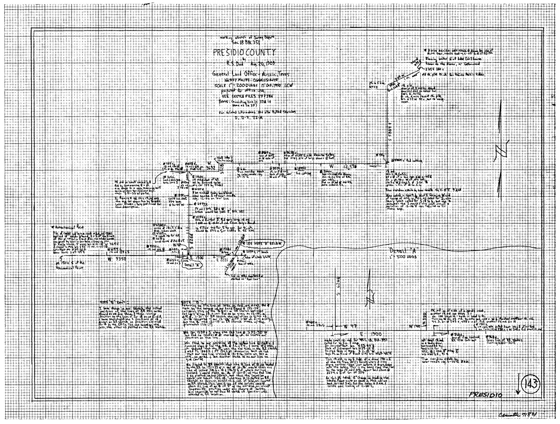 71821, Presidio County Working Sketch 143, General Map Collection