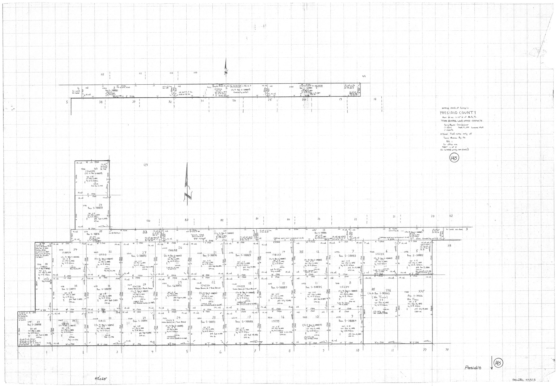 71823, Presidio County Working Sketch 145, General Map Collection