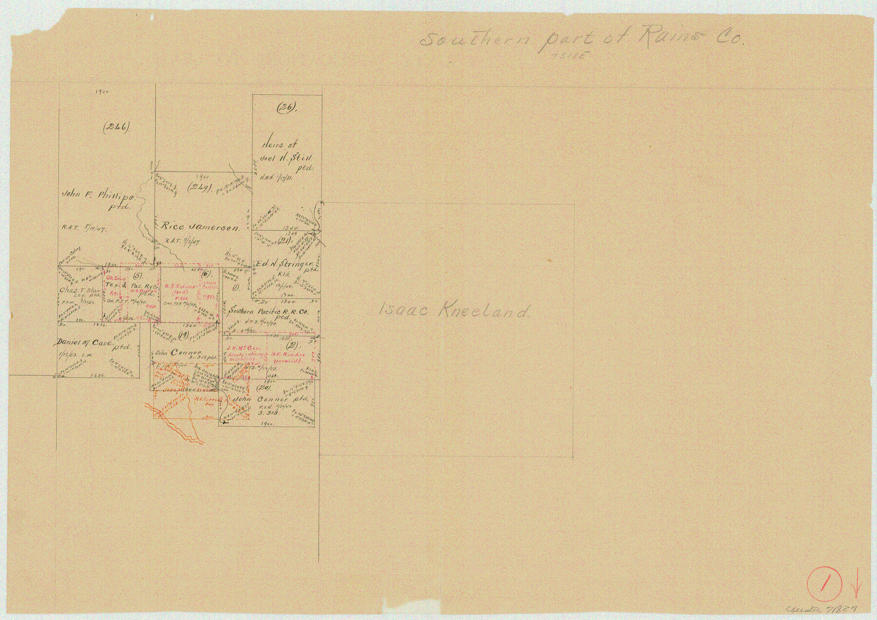 71827, Rains County Working Sketch 1, General Map Collection