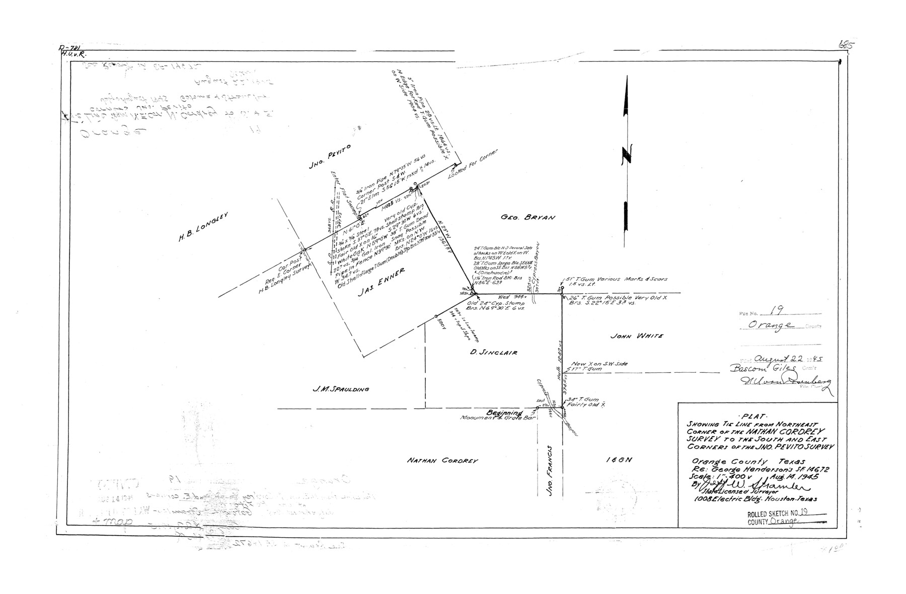 7183, Orange County Rolled Sketch 19, General Map Collection