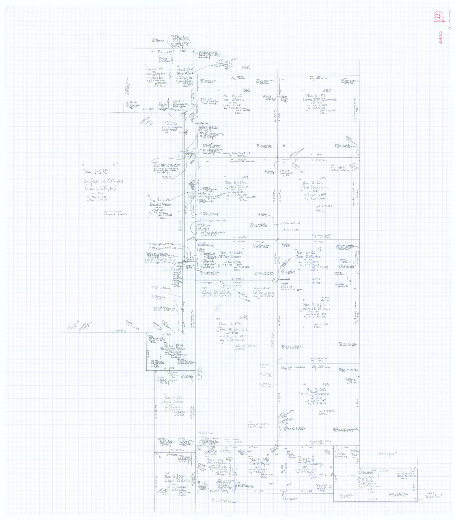 71837, Rains County Working Sketch 11, General Map Collection